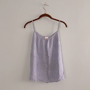 NWOT Merona Size XS Blue & White Stripped Tank